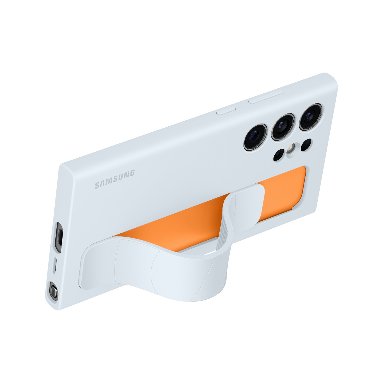 Samsung Original Standing Grip Cover - Samsung Galaxy S24 Ultra (Light Blue) - Image 4