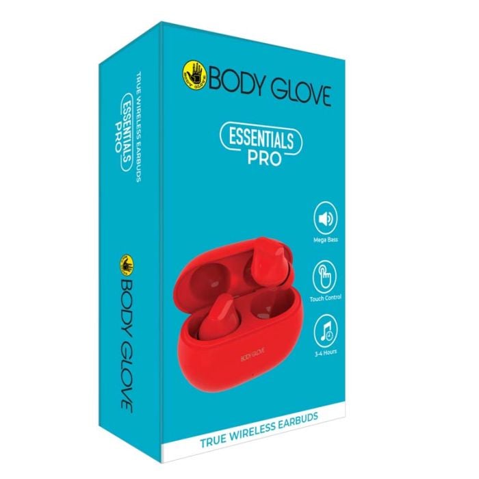 Body Glove Essentials True Wireless (TWS) Pro Series Earbuds (Red) - Image 2