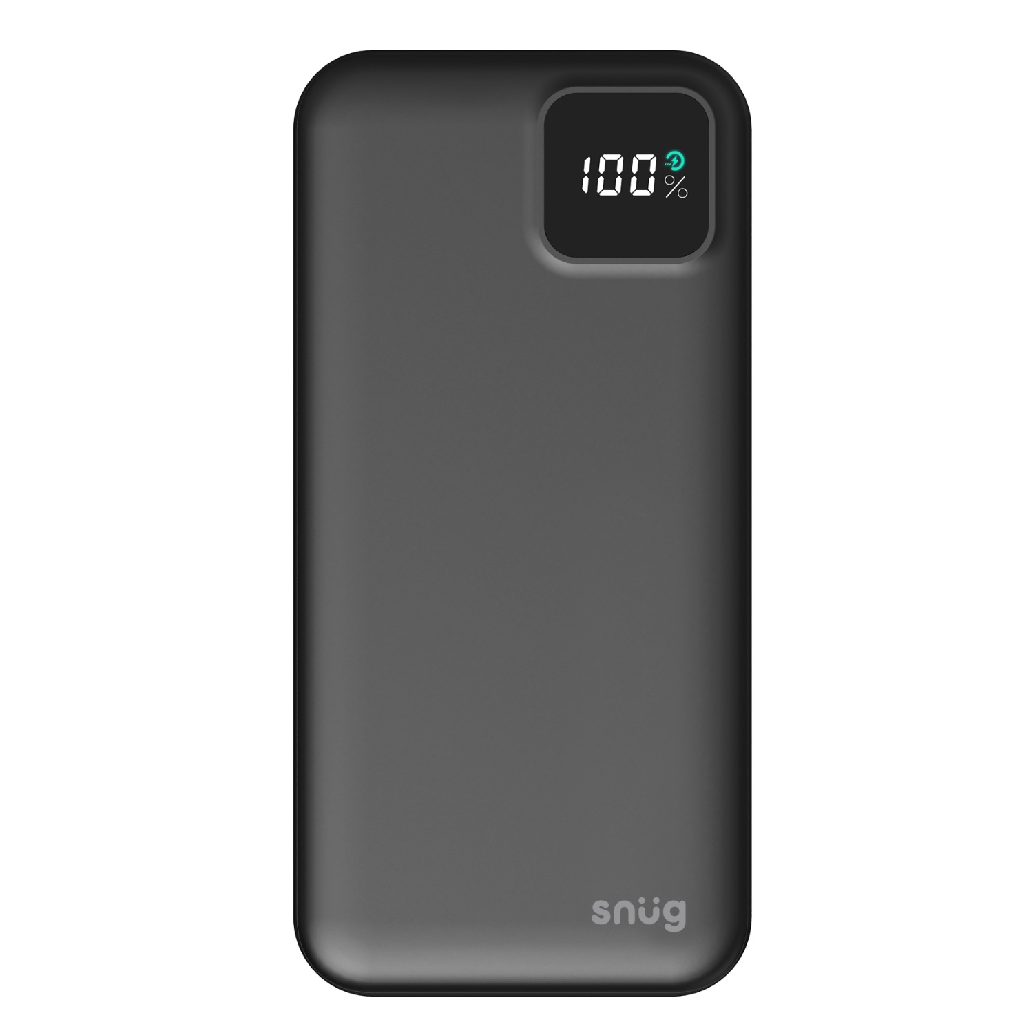 Snüg 20W 20 000mAh Triple Port (2 Usb and 1 Type C) Square Digital PD Fast Charging Powerbank plus Type C to Type C Cable(Black) - Image 2