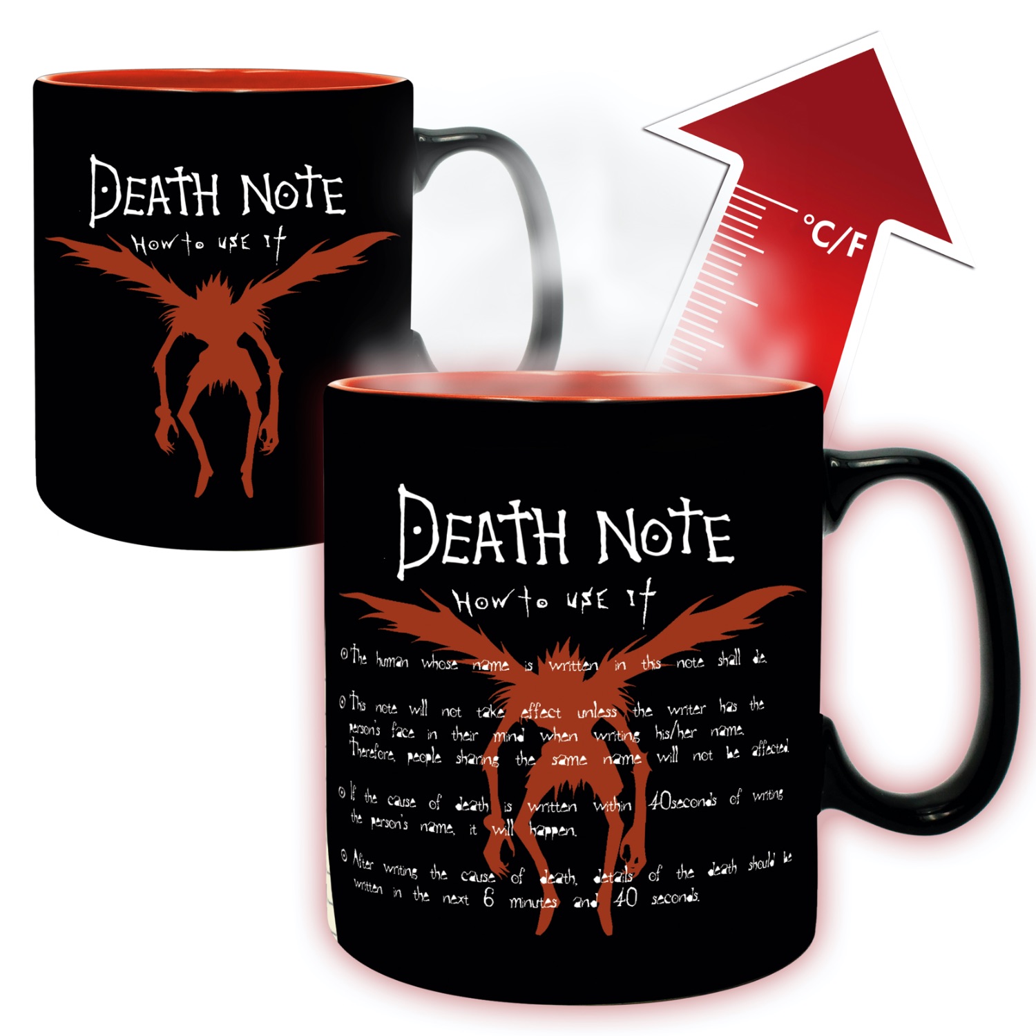 ABYSTYLE Death Note - Mug Heat Change - 460ml - Kira and Ryuk - Image 3