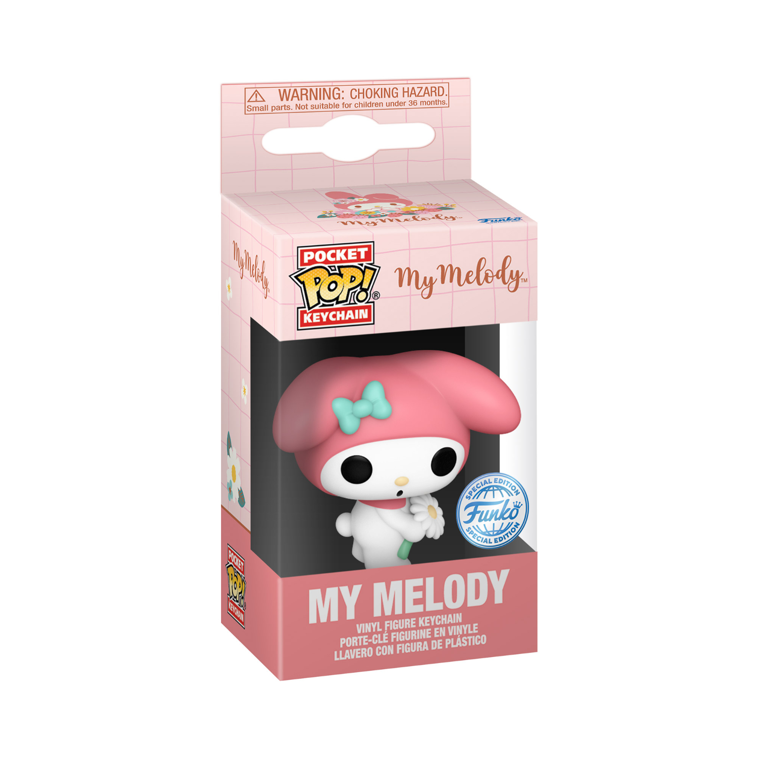Funko Pop! Pocket Keychain: My Melody - My Melody With Flower