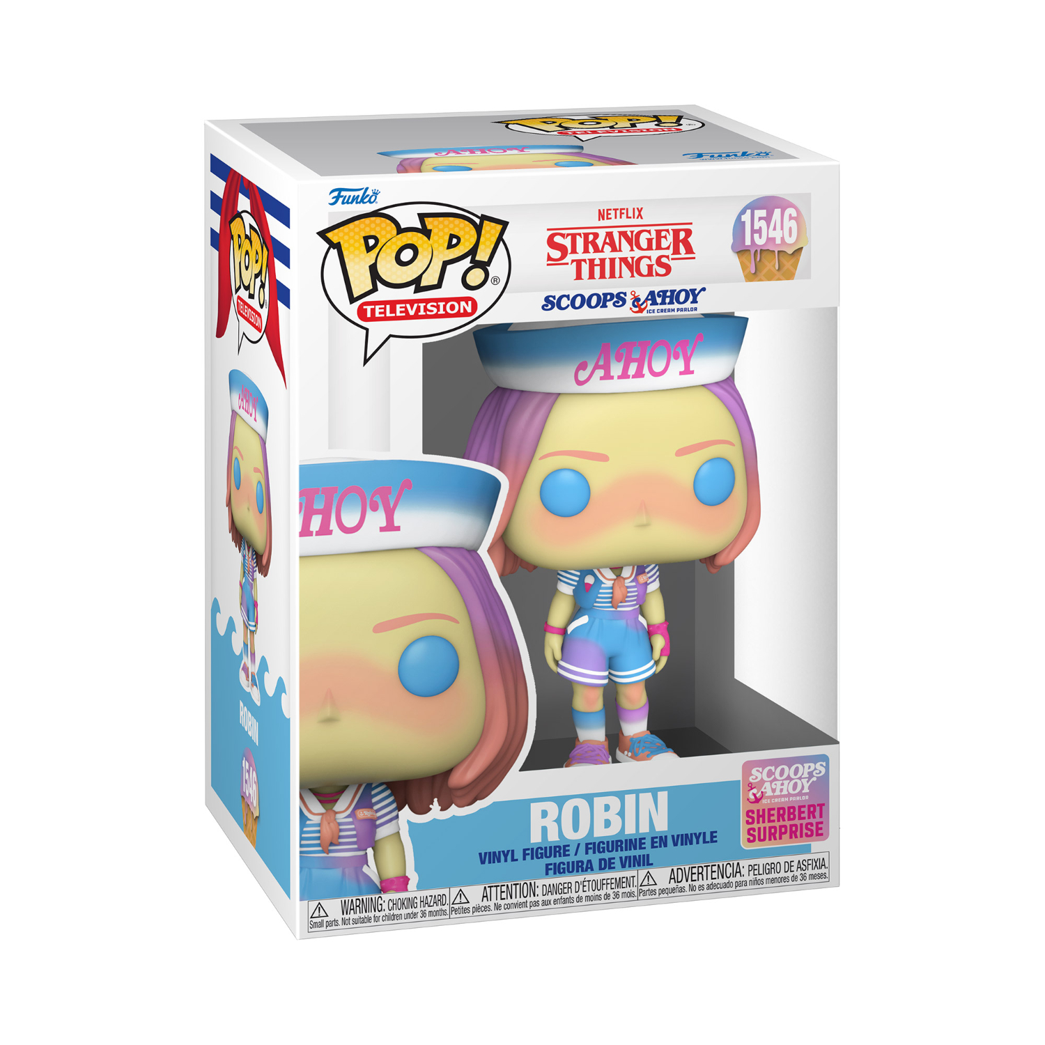 Funko Pop! Television: Netflix Stranger Things - Robin (Scoops Ahoy Sherbert Surprise)