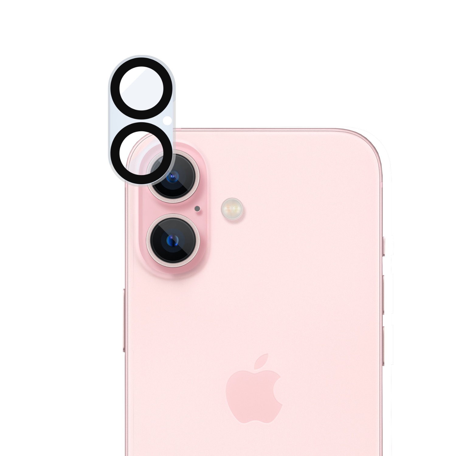 Body Glove Tempered Glass Camera Screenguard - Apple iPhone 16 Plus (Black Trim) - Image 2
