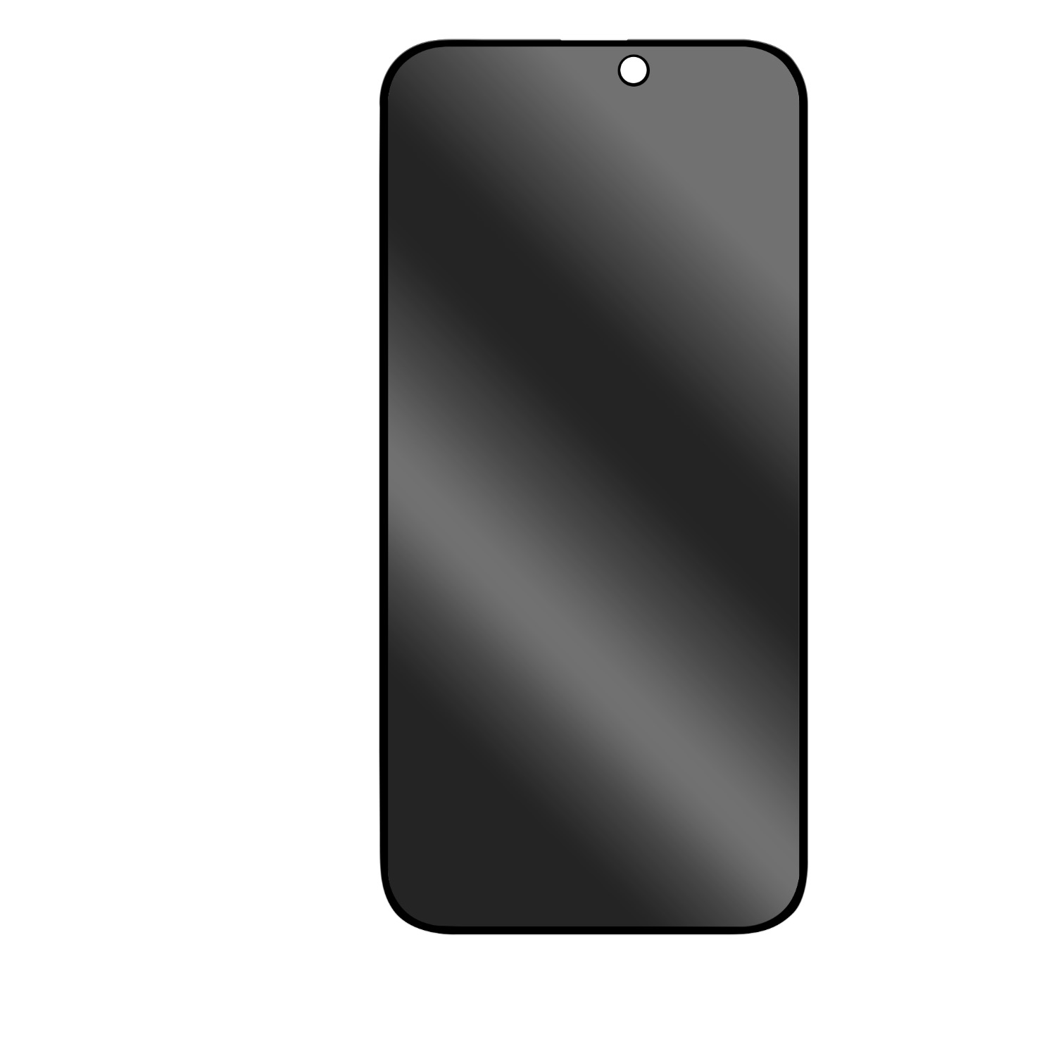 Body Glove Privacy Tempered Glass Screenguard - Apple iPhone 16 / iPhone 15 (Black Trim) - Image 3