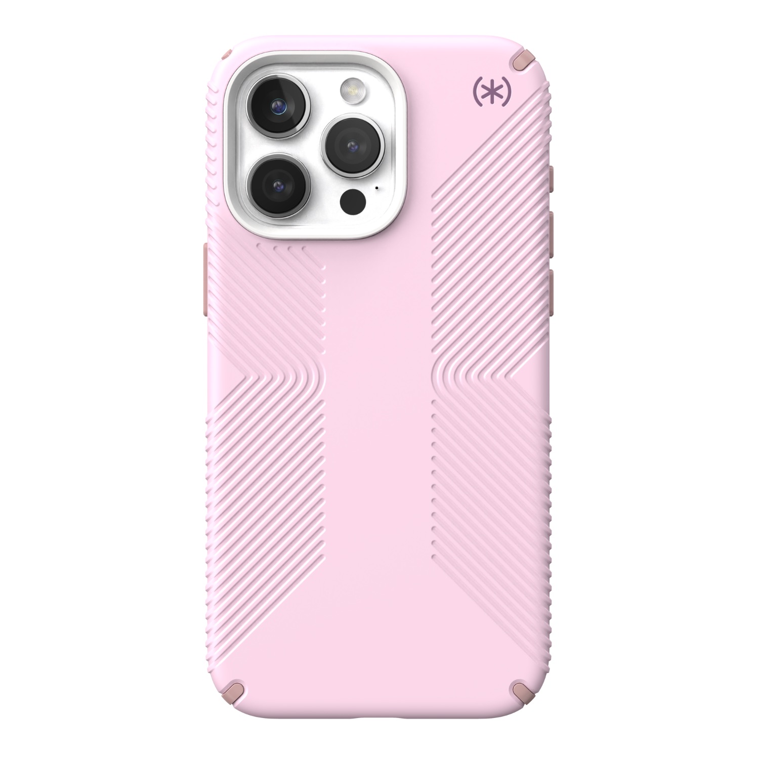Speck Presidio2 Grip MagSafe Case - Apple iPhone 15 Pro Max (Soft Lilac and Carnation Petal)