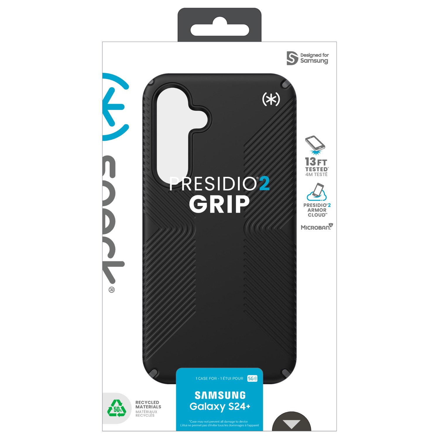 Speck Presidio2 Grip Case - Samsung Galaxy S24 Plus (Black) - Image 4
